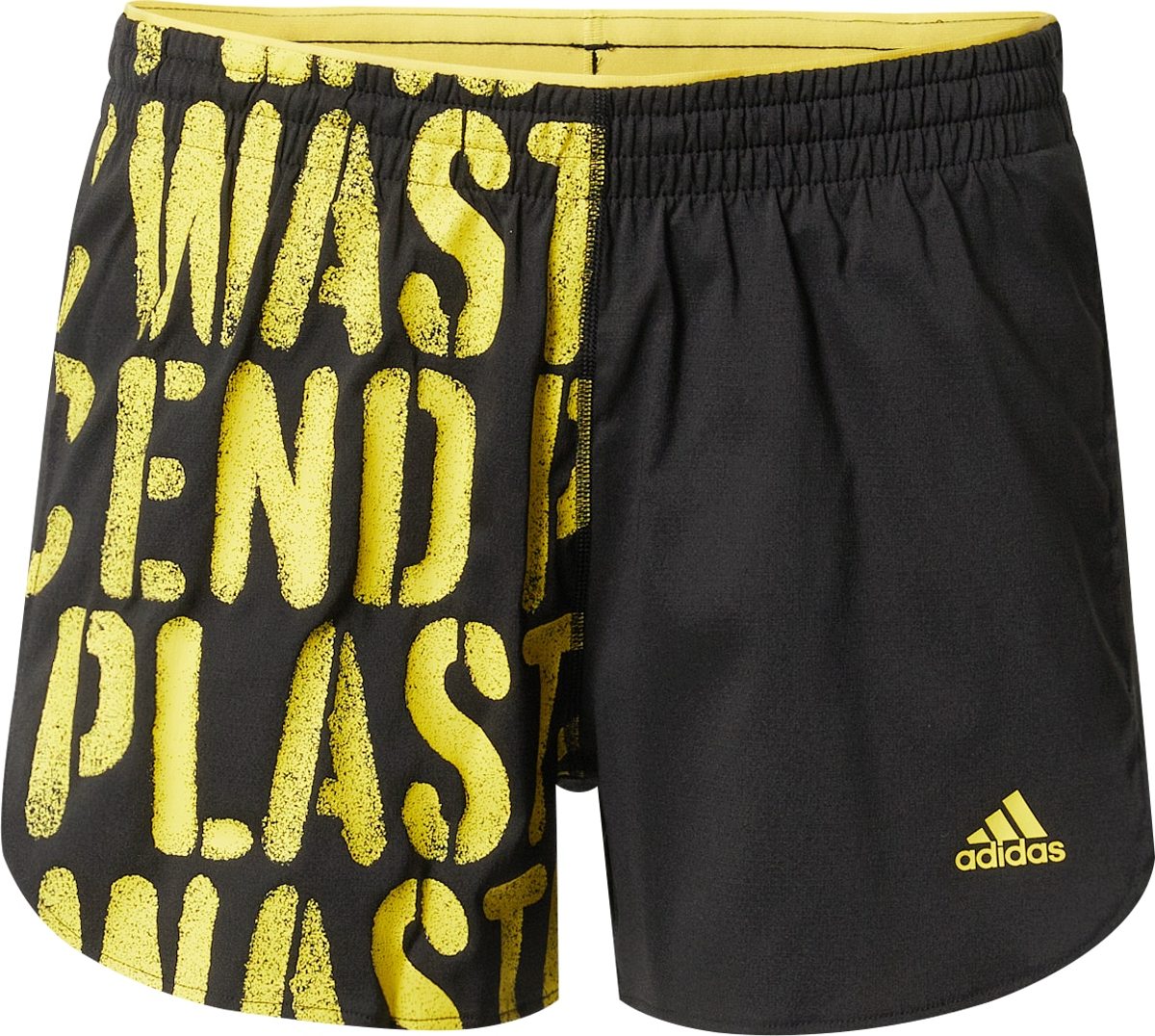 ADIDAS SPORTSWEAR Sportovní kalhoty 'Run Fast' žlutá / černá