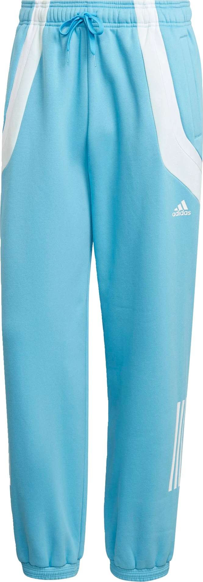 ADIDAS SPORTSWEAR Sportovní kalhoty světlemodrá / bílá