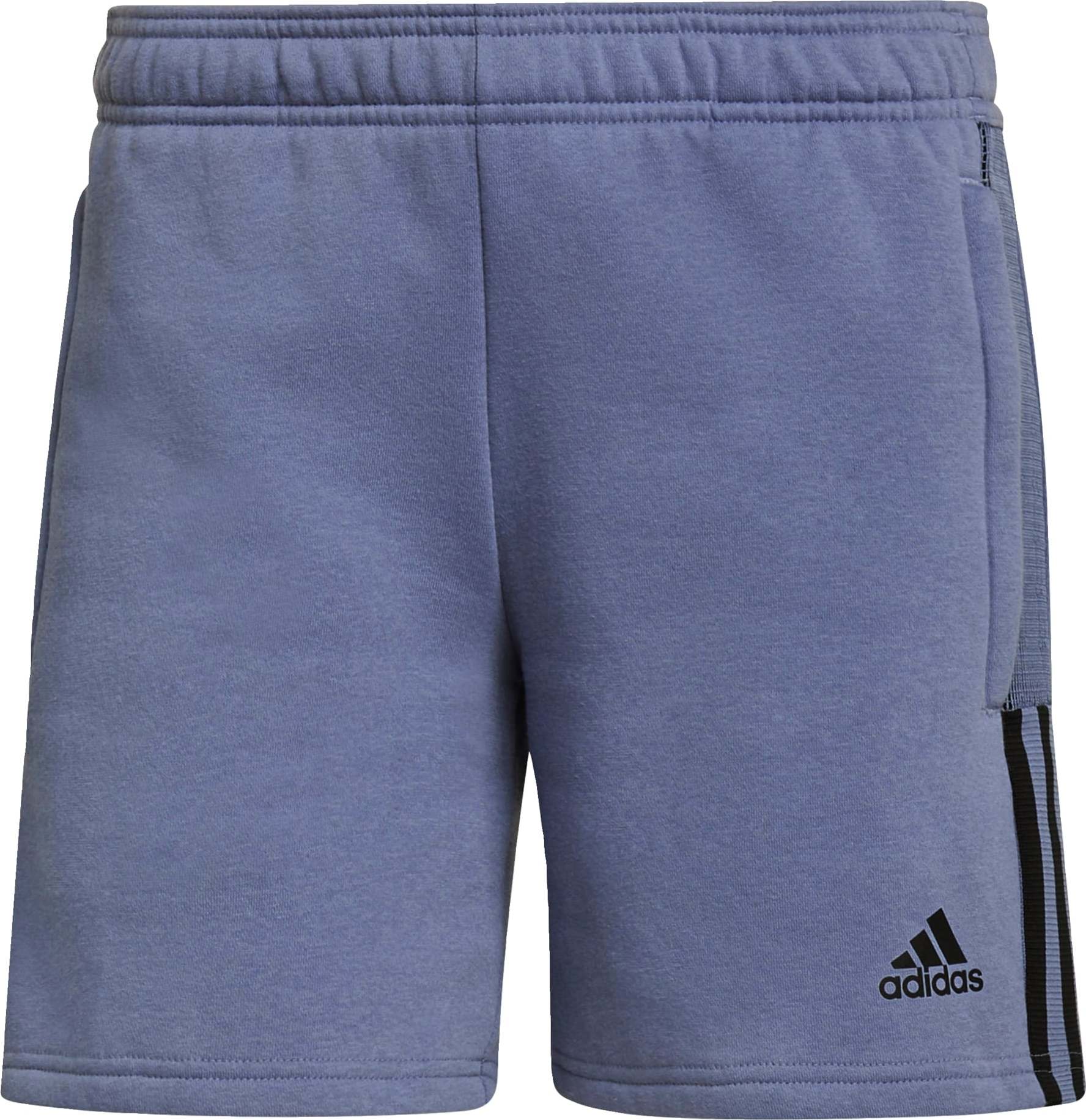 ADIDAS SPORTSWEAR Sportovní kalhoty tmavě fialová / černá