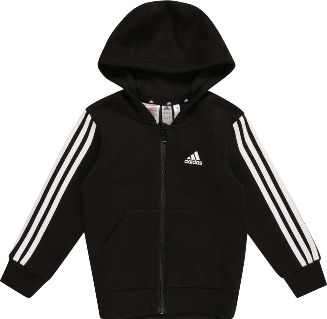 ADIDAS SPORTSWEAR Sportovní mikina černá / bílá