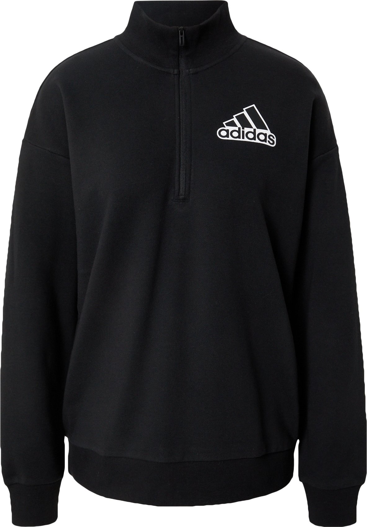 ADIDAS SPORTSWEAR Sportovní mikina černá / bílá