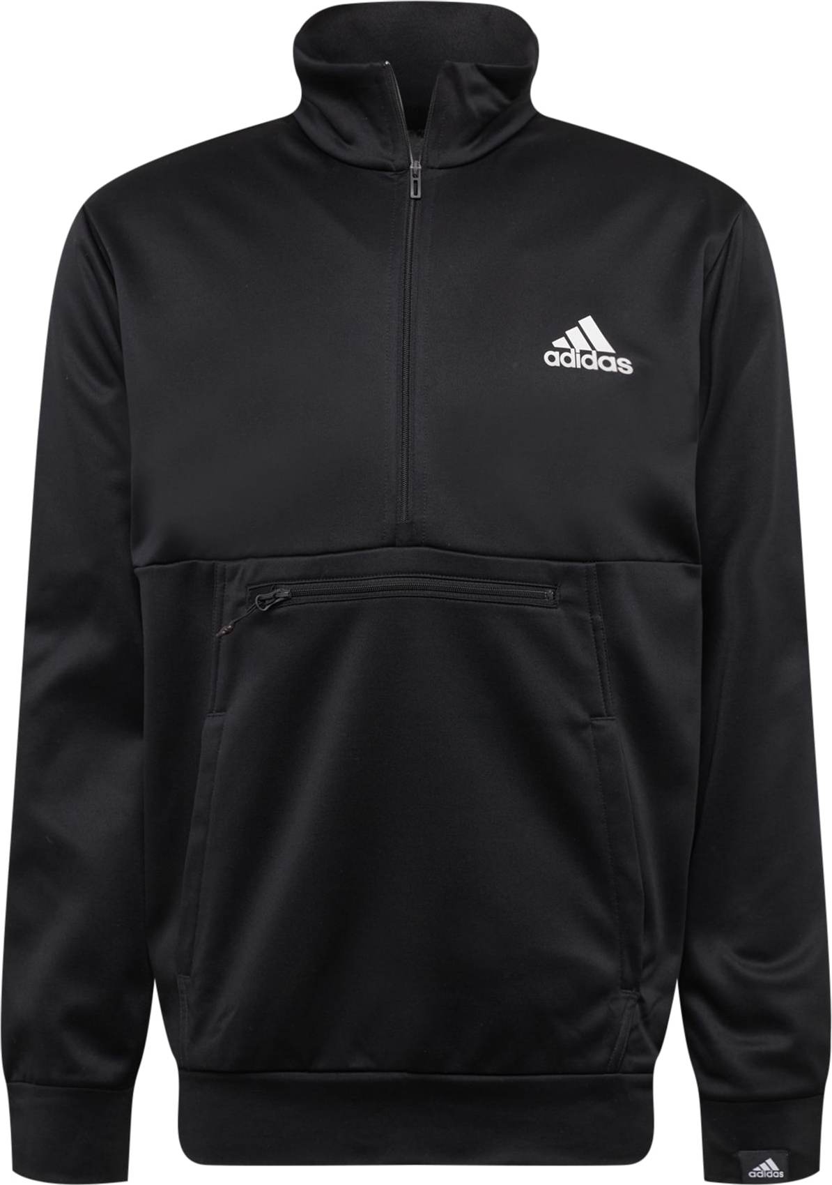 ADIDAS SPORTSWEAR Sportovní mikina černá / bílá