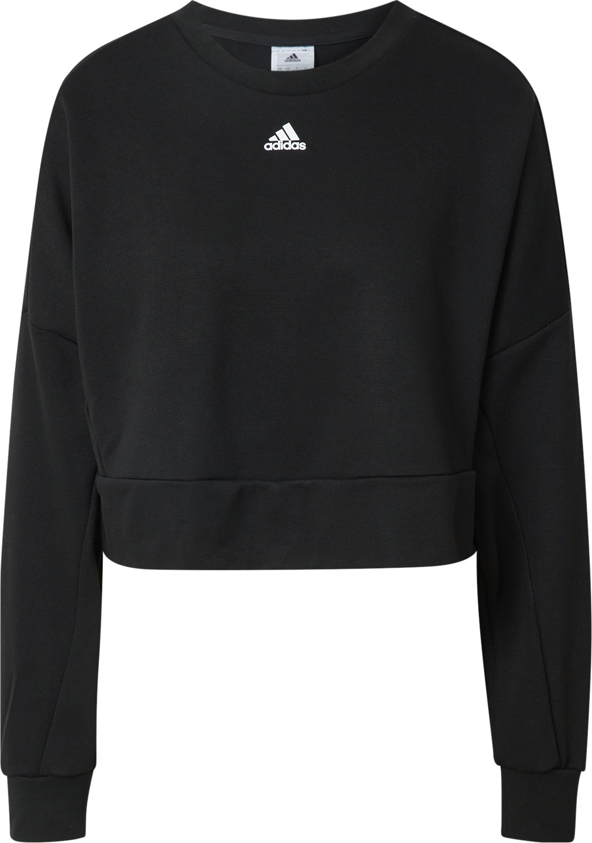 ADIDAS SPORTSWEAR Sportovní mikina černá / bílá