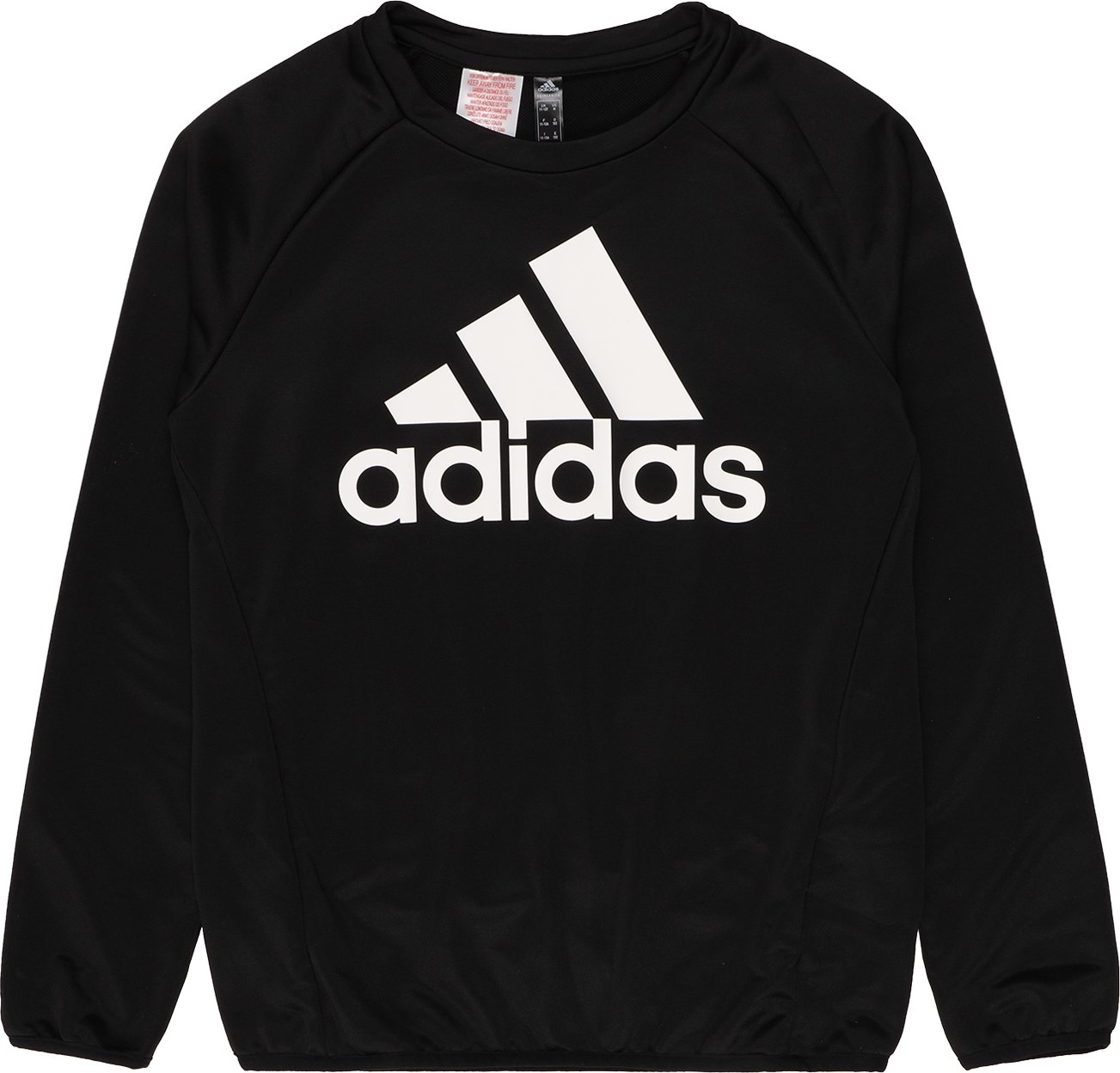 ADIDAS SPORTSWEAR Sportovní mikina černá / bílá