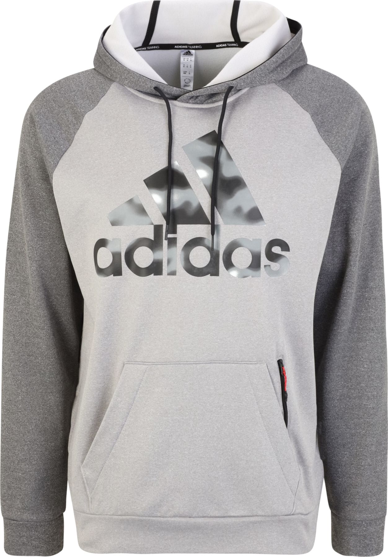 ADIDAS SPORTSWEAR Sportovní mikina šedá / světle šedá / tmavě šedá / černá