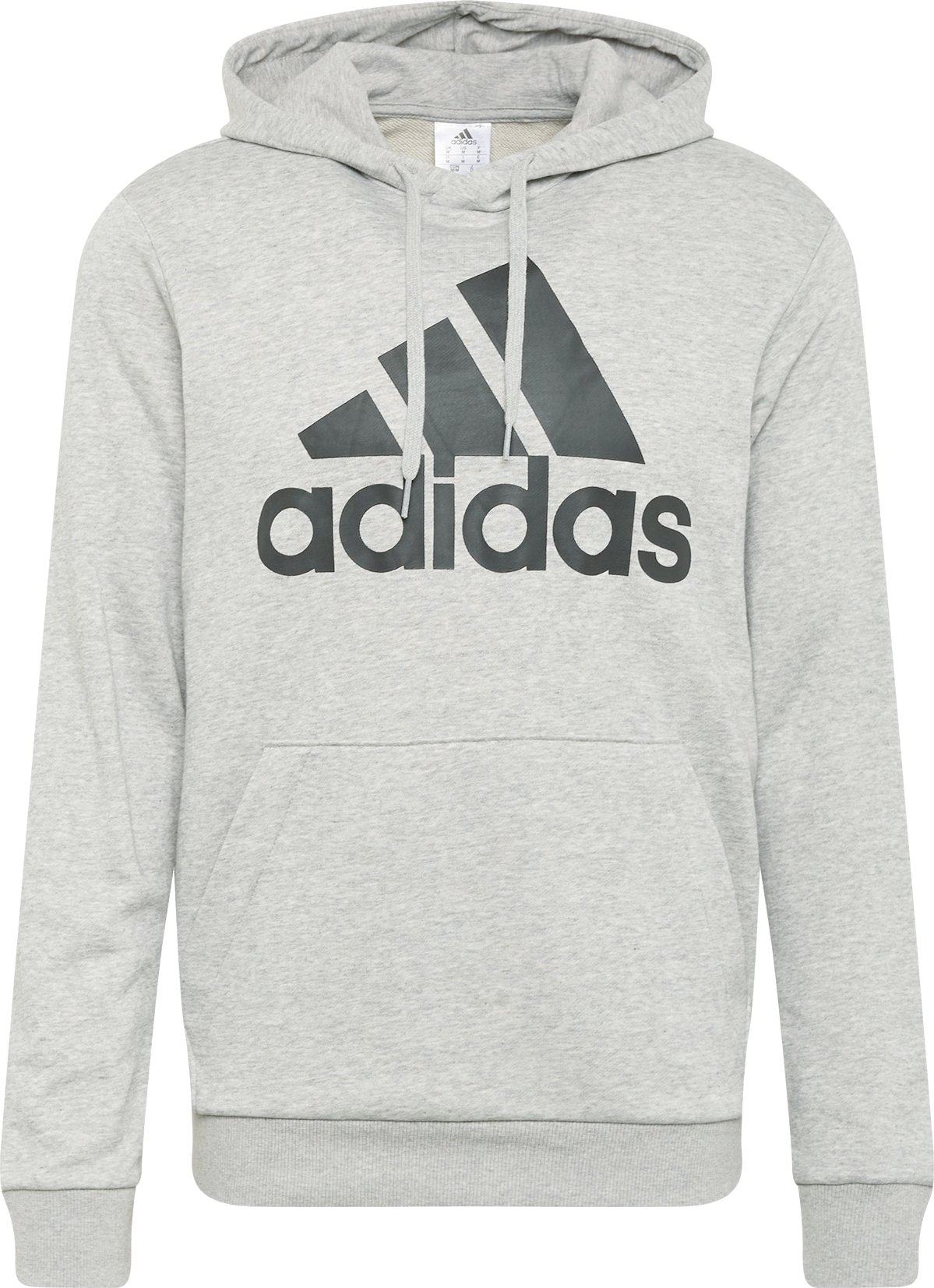 ADIDAS SPORTSWEAR Sportovní mikina šedý melír / černá