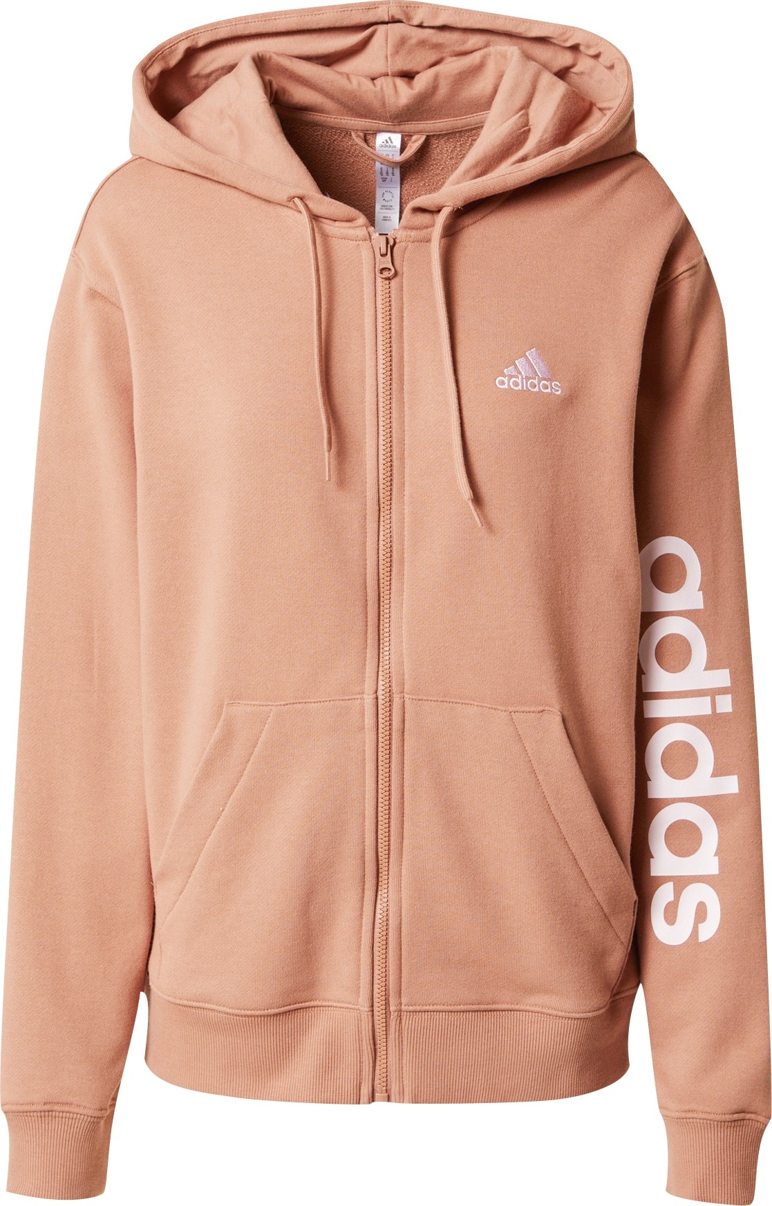 ADIDAS SPORTSWEAR Sportovní mikina starorůžová / bílá