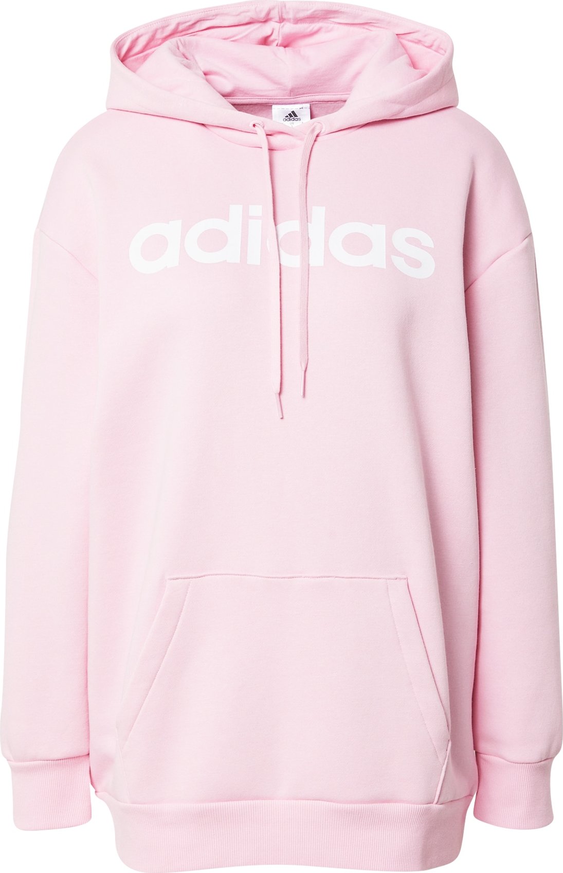 ADIDAS SPORTSWEAR Sportovní mikina světle růžová / bílá