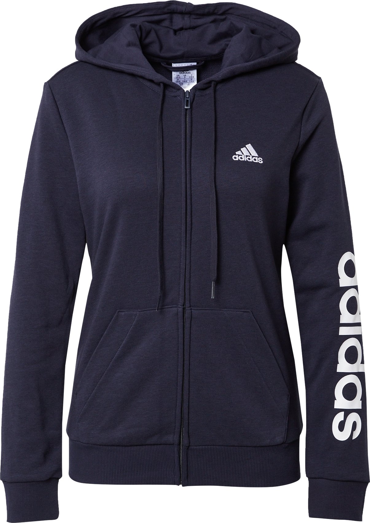 ADIDAS SPORTSWEAR Sportovní mikina tmavě modrá / bílá