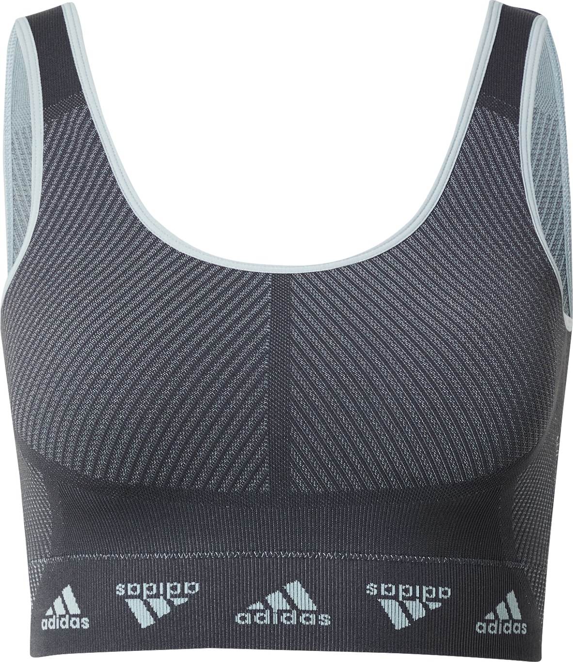 ADIDAS SPORTSWEAR Sportovní podprsenka antracitová / světle šedá