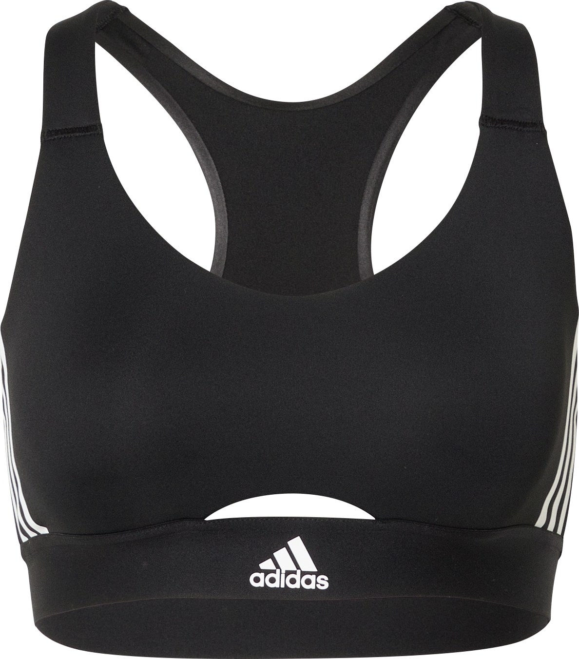 ADIDAS SPORTSWEAR Sportovní podprsenka černá / bílá