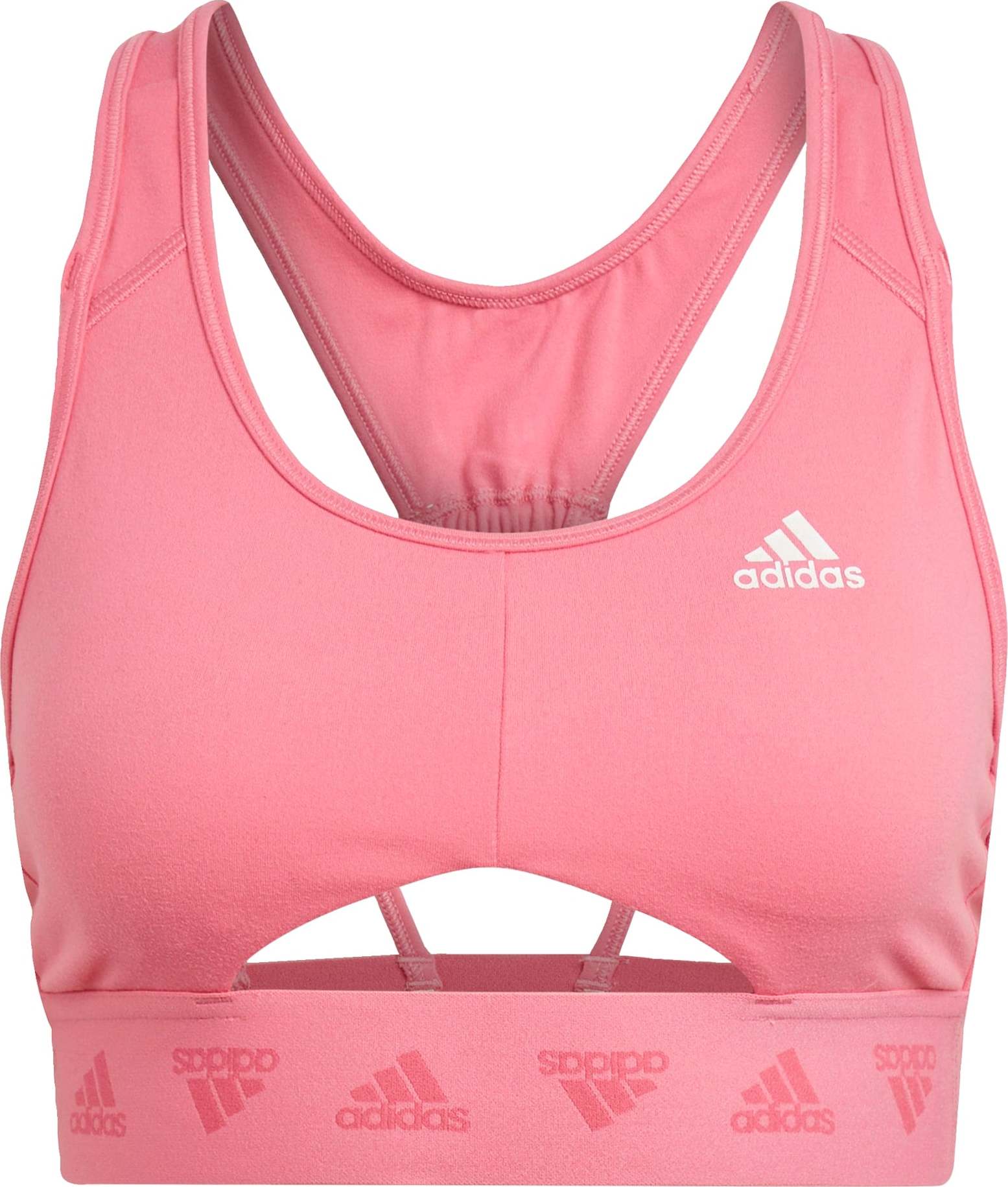 ADIDAS SPORTSWEAR Sportovní podprsenka růžová / magenta / bílá