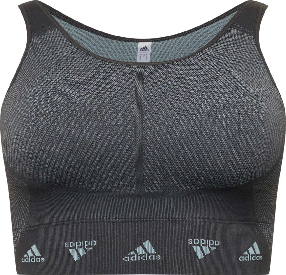 ADIDAS SPORTSWEAR Sportovní podprsenka světlemodrá / černá