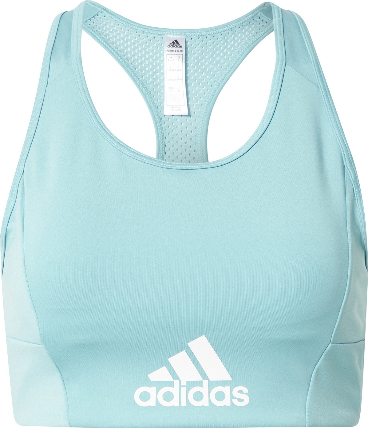 ADIDAS SPORTSWEAR Sportovní podprsenka tyrkysová / bílá