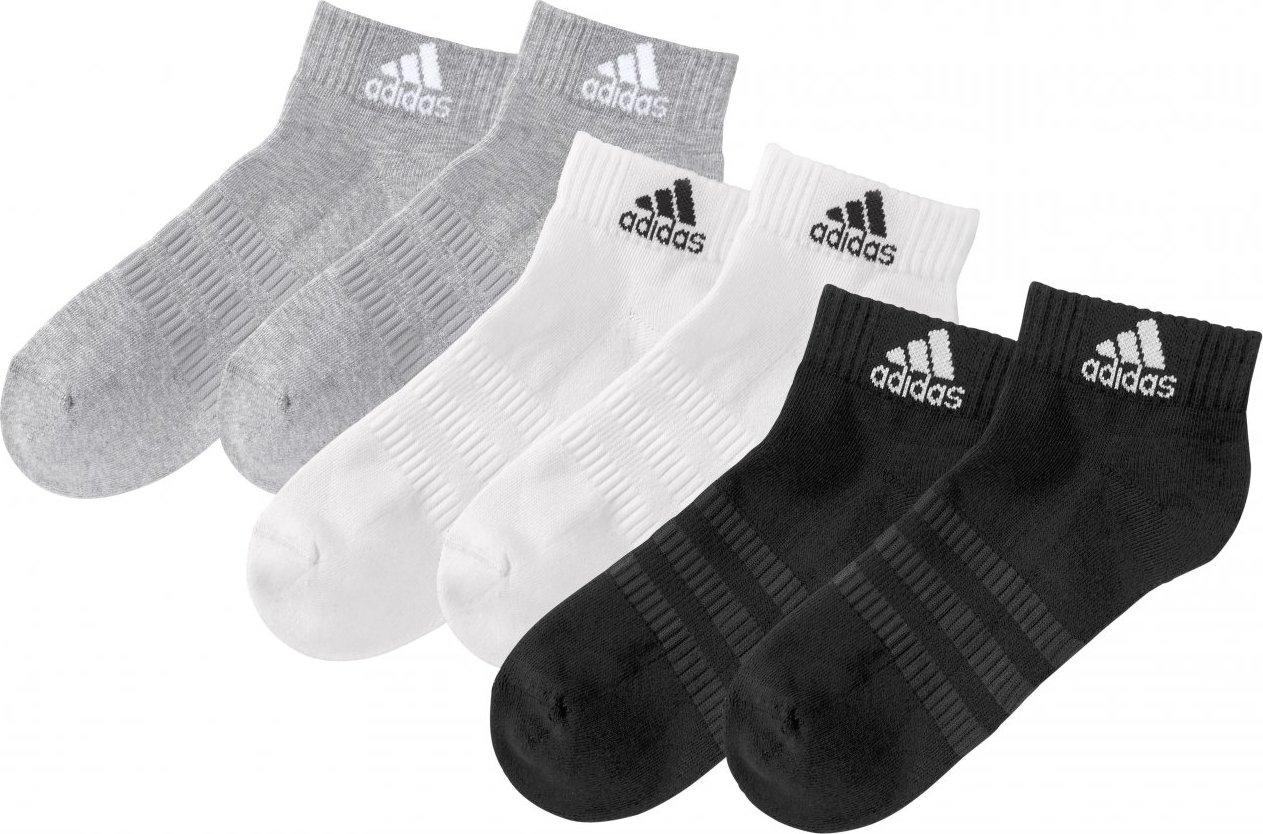 ADIDAS SPORTSWEAR Sportovní ponožky šedý melír / černá / bílá