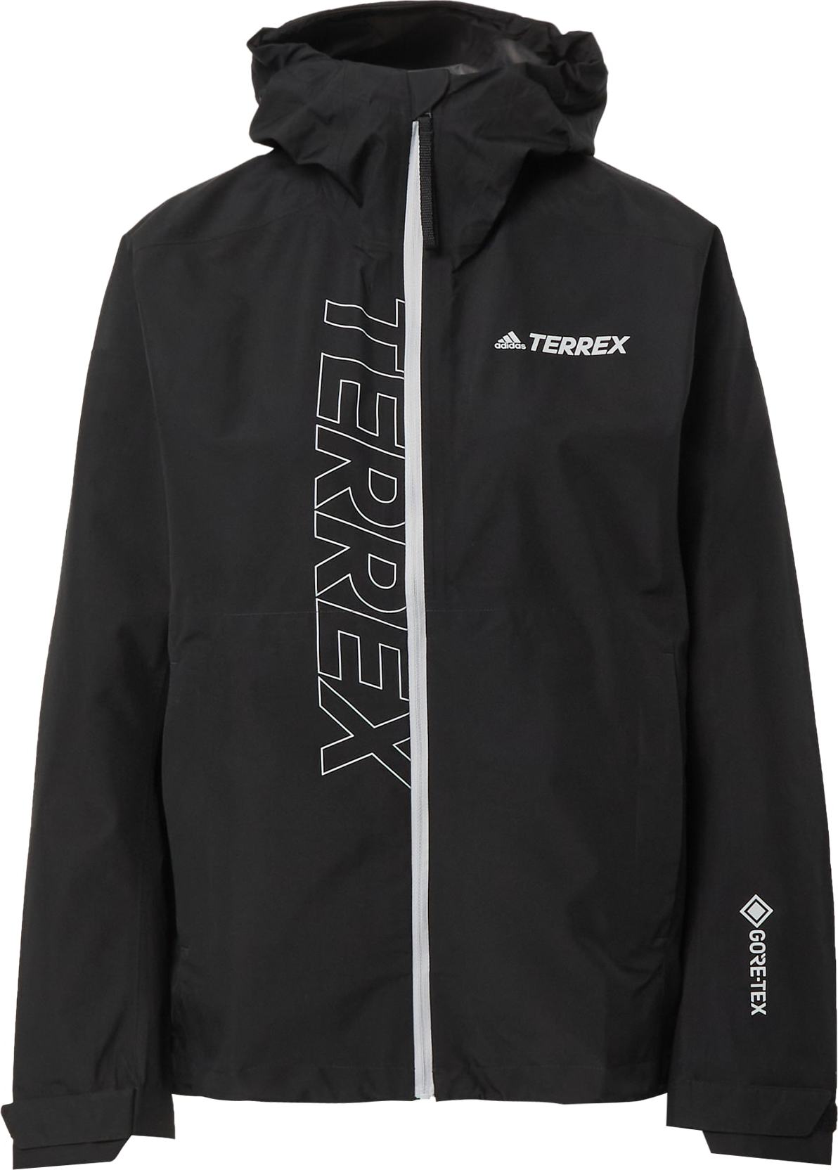 ADIDAS TERREX Outdoorová bunda černá / bílá