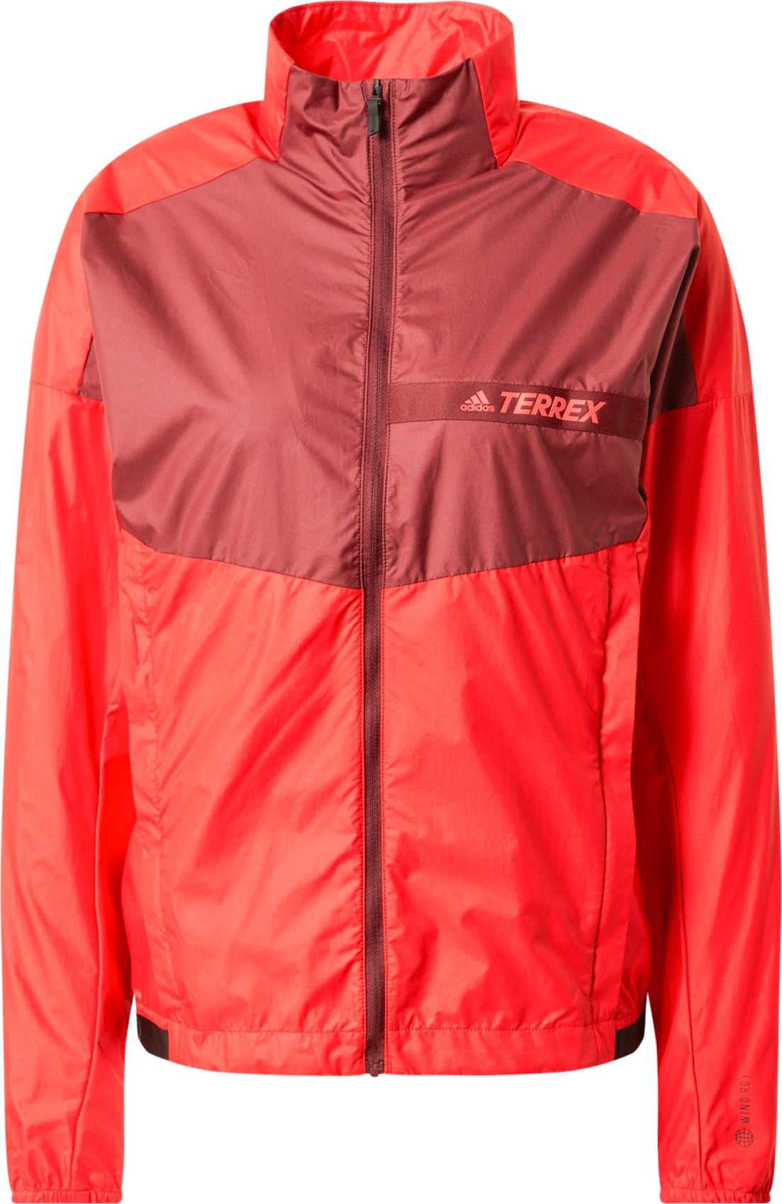 ADIDAS TERREX Outdoorová bunda červená / burgundská červeň