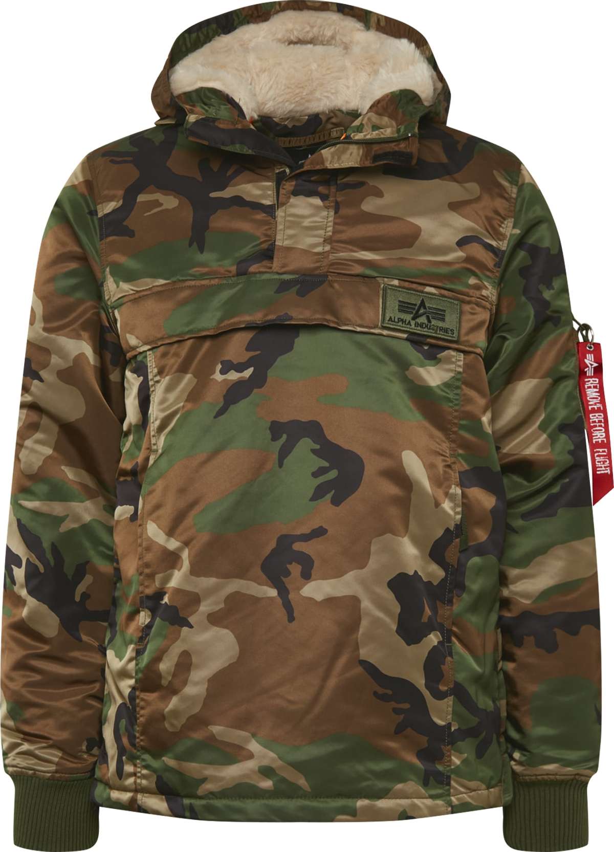 ALPHA INDUSTRIES Přechodná bunda hnědá / khaki / tmavě zelená