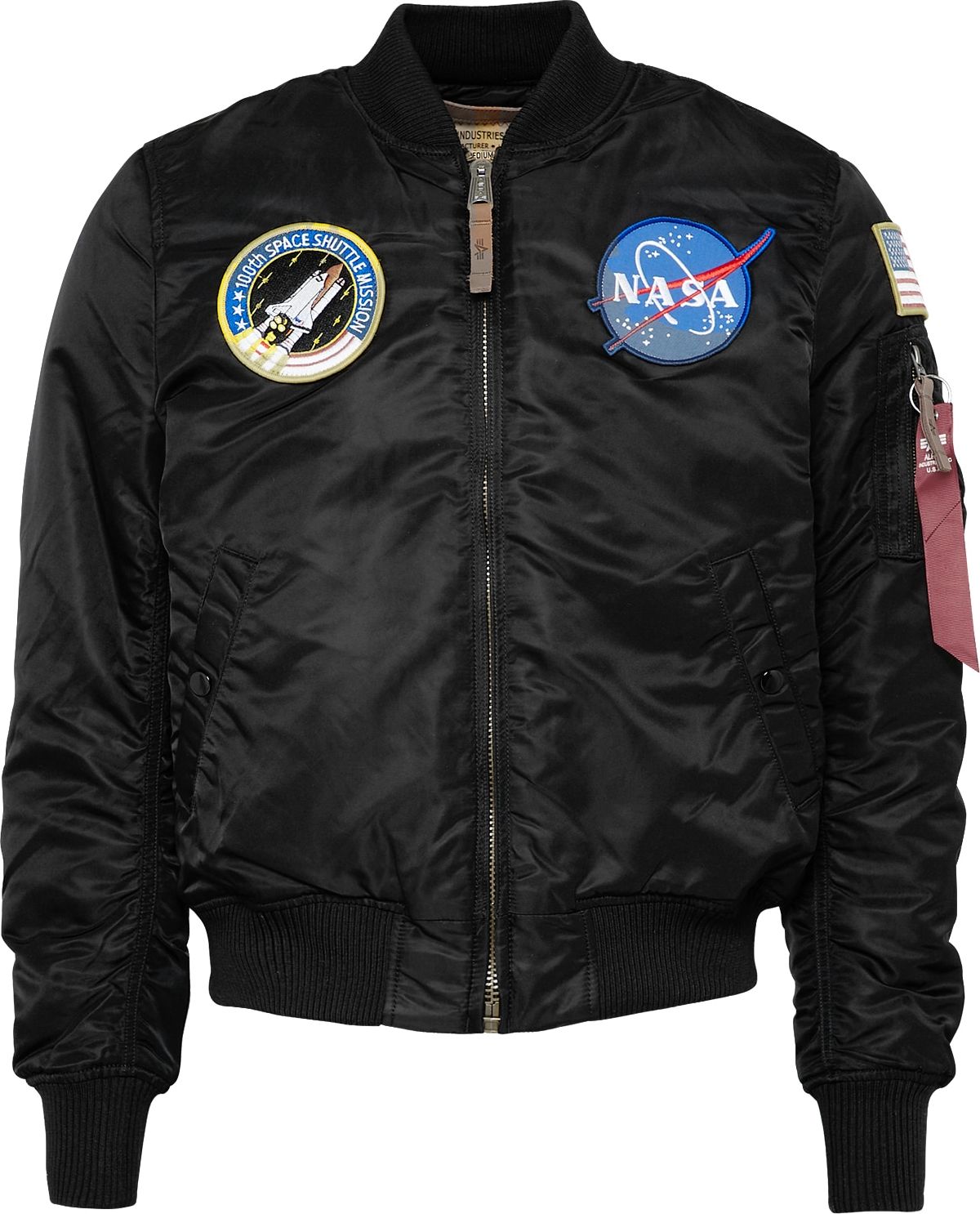 ALPHA INDUSTRIES Přechodná bunda 'Nasa' černá