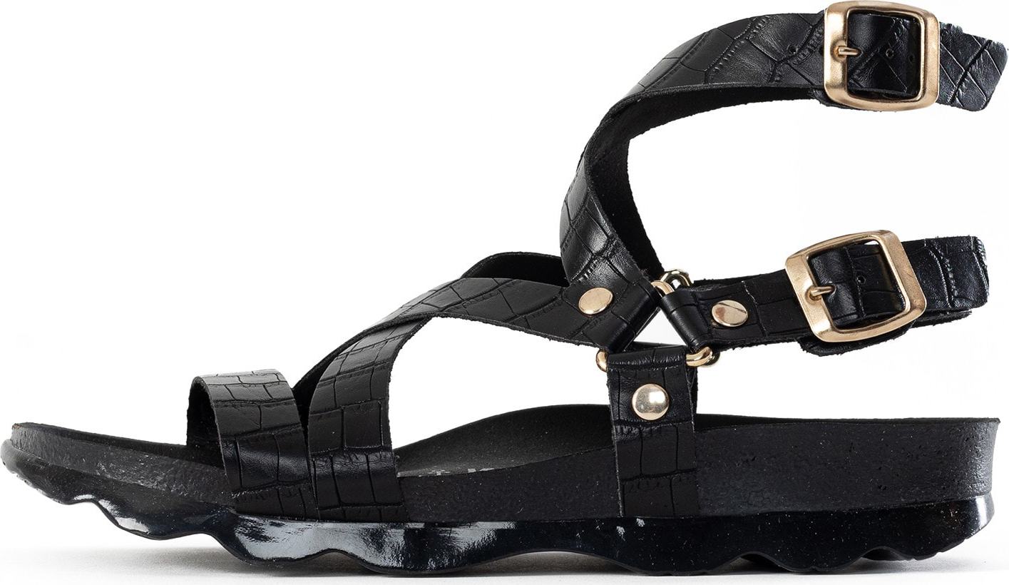 Bayton Páskové sandály 'Armidale' zlatá / černá