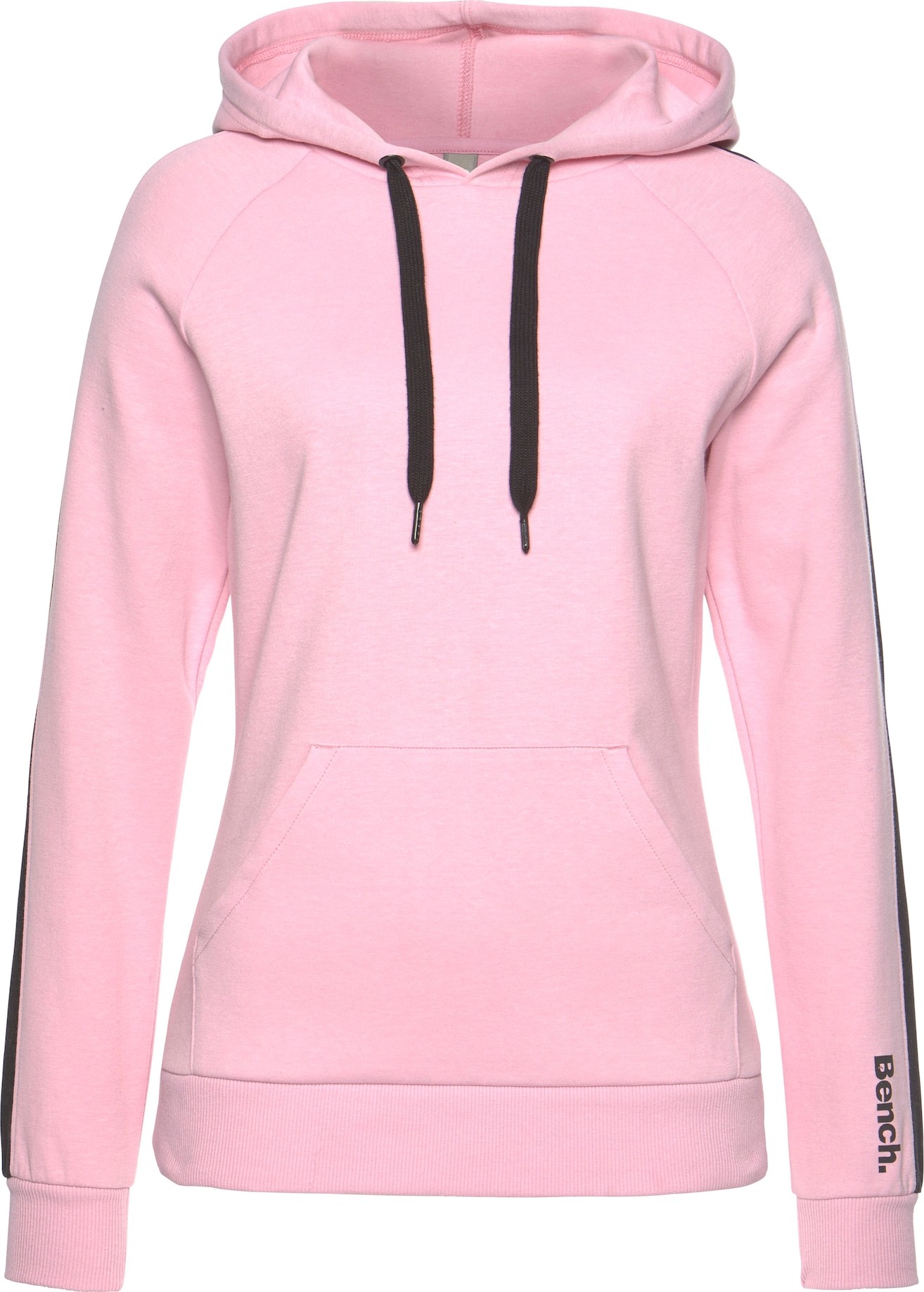 BENCH Mikina 'Lounge Hoodie' světle růžová