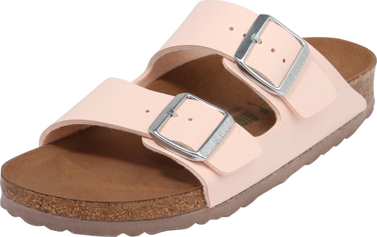 BIRKENSTOCK Pantofle 'Arizona' pastelově růžová