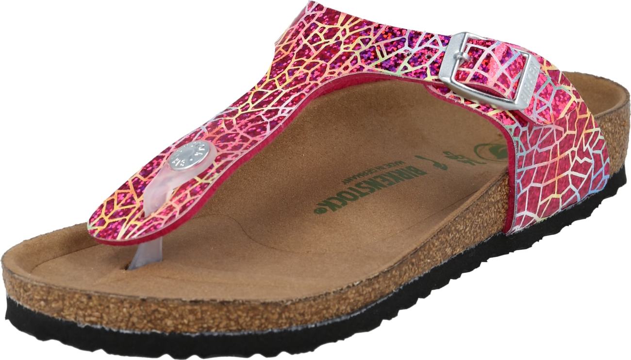 BIRKENSTOCK Sandály fialová / pink / červená