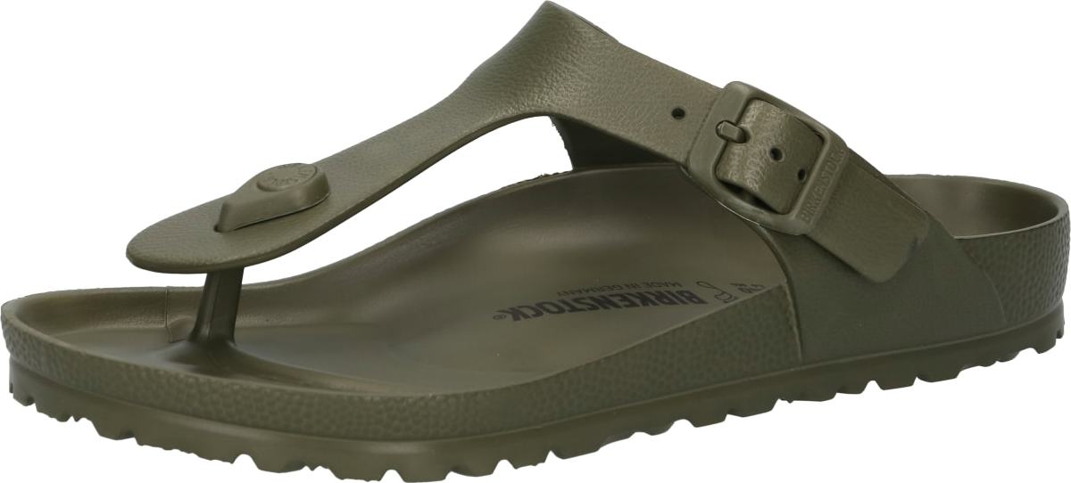 BIRKENSTOCK Žabky 'Gizeh' khaki