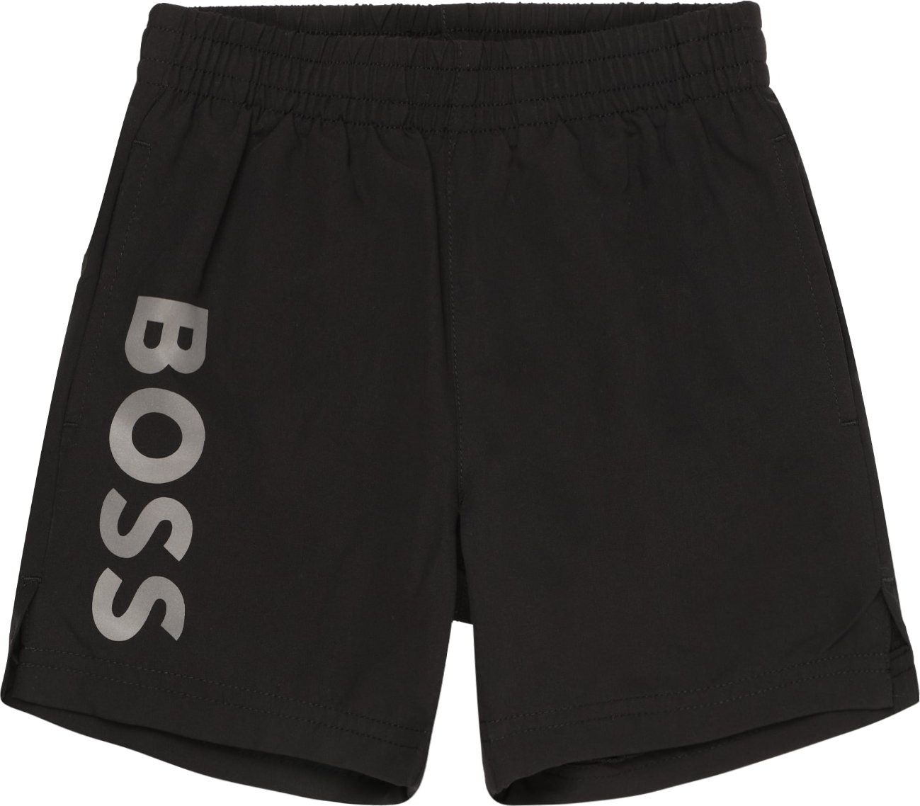 BOSS Kidswear Kalhoty šedá / černá