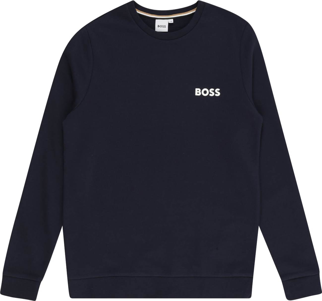 BOSS Kidswear Mikina marine modrá / bílá