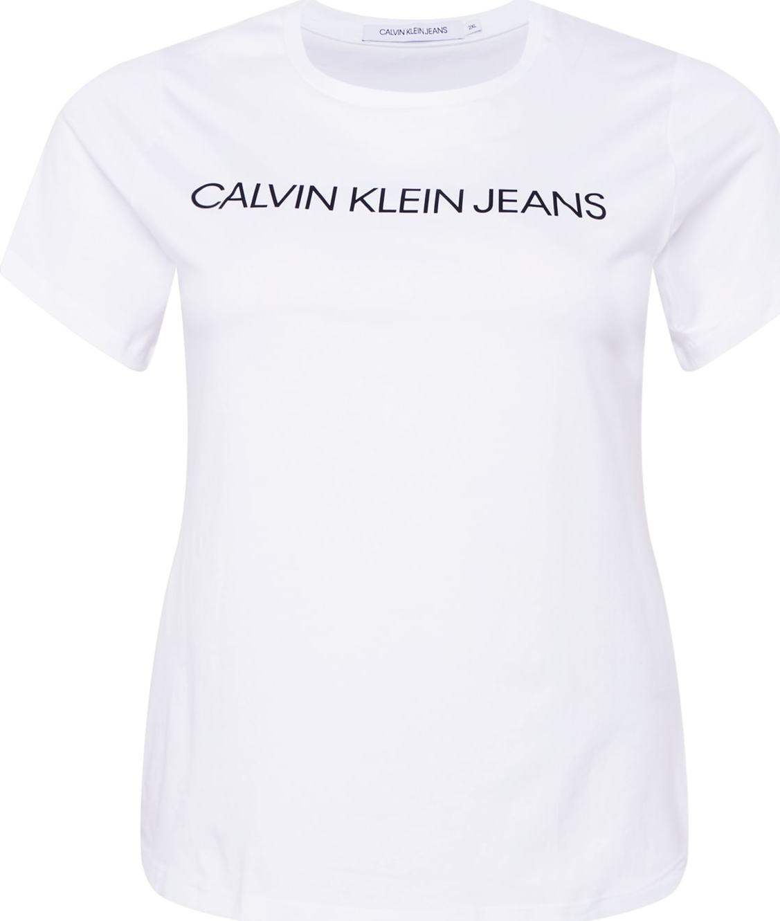 Calvin Klein Jeans Curve Tričko tmavě modrá / bílá