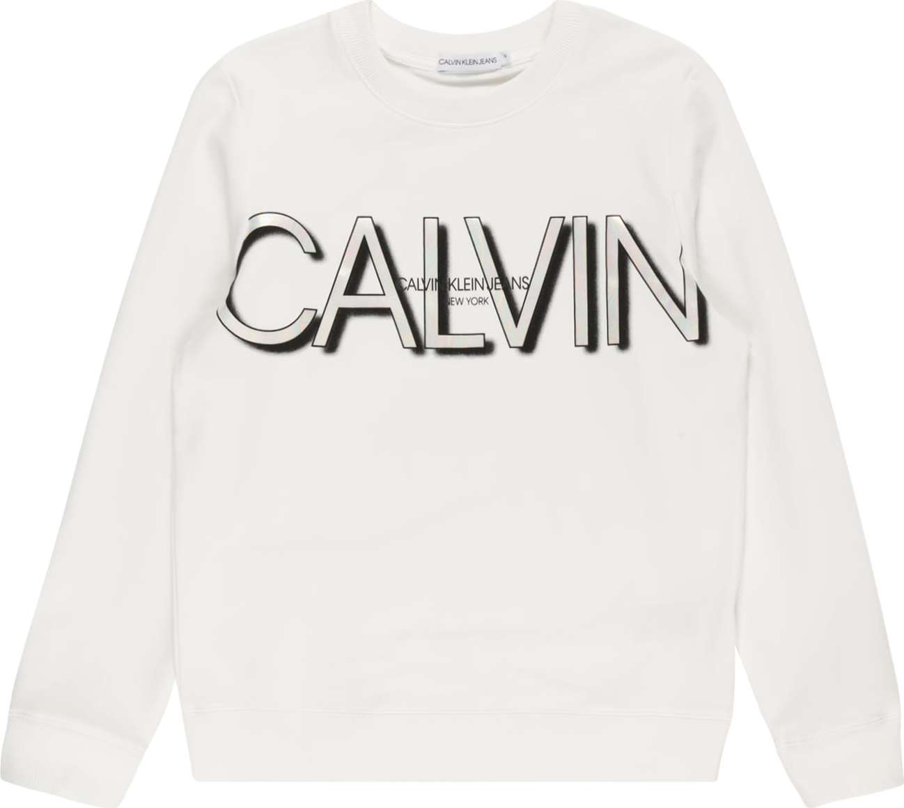 Calvin Klein Jeans Mikina bílá