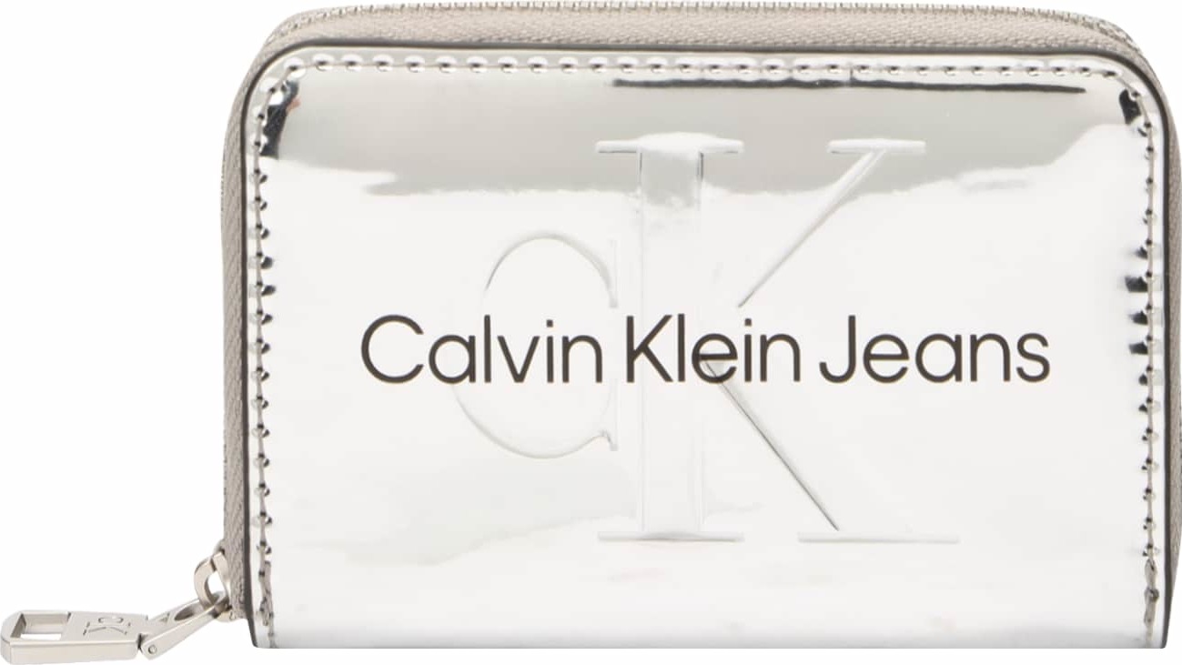 Calvin Klein Jeans Peněženka černá / stříbrná