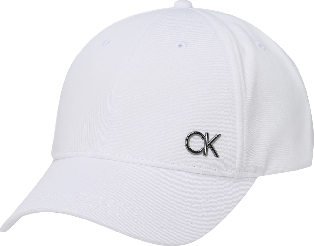 Calvin Klein Kšiltovka stříbrná / bílá