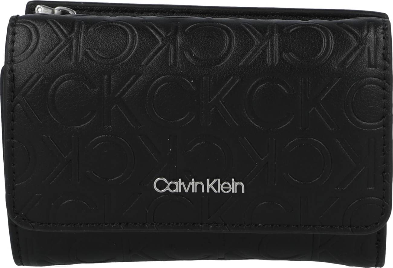 Calvin Klein Peněženka černá / stříbrná