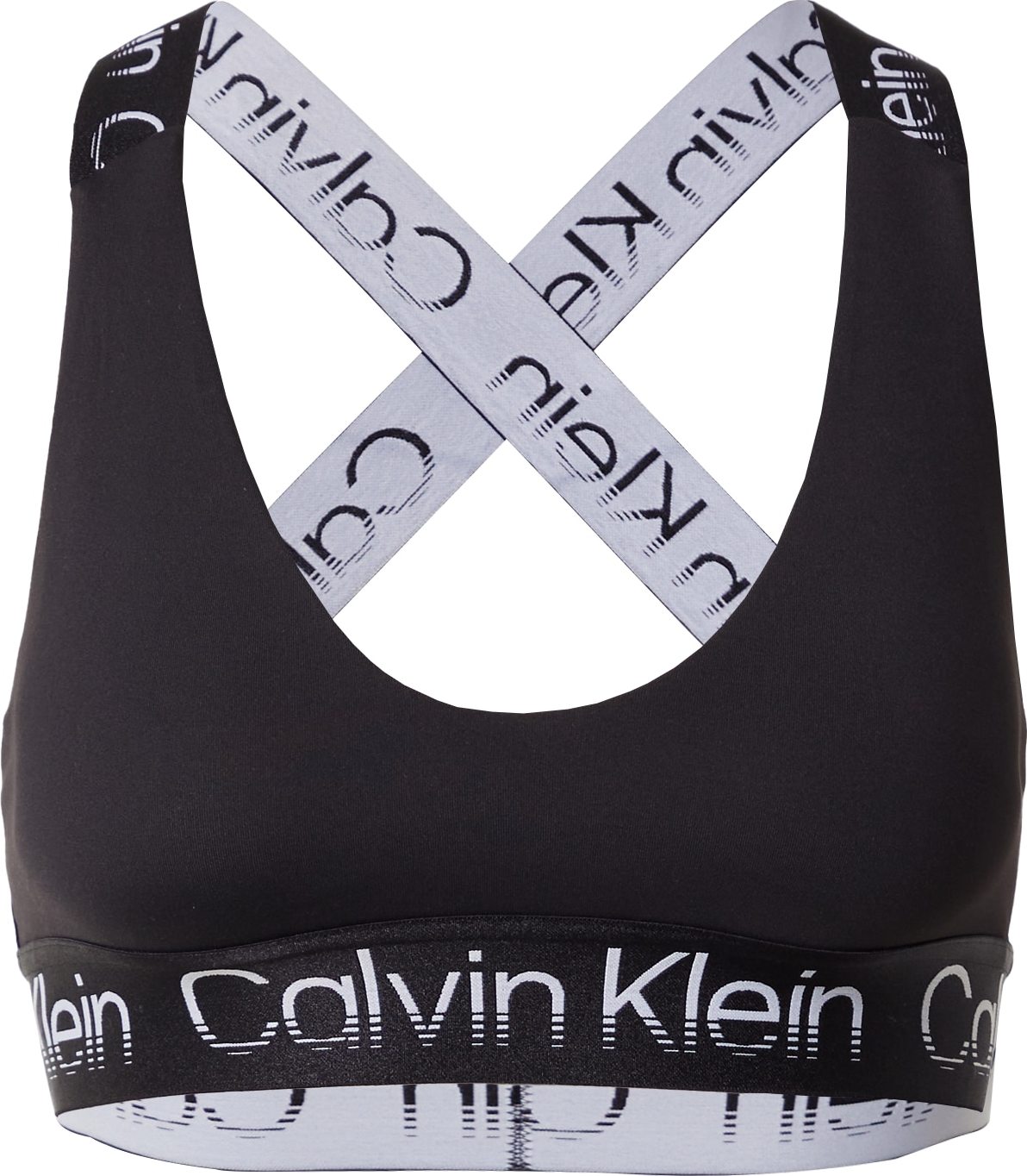 Calvin Klein Sport Sportovní podprsenka černá / bílá