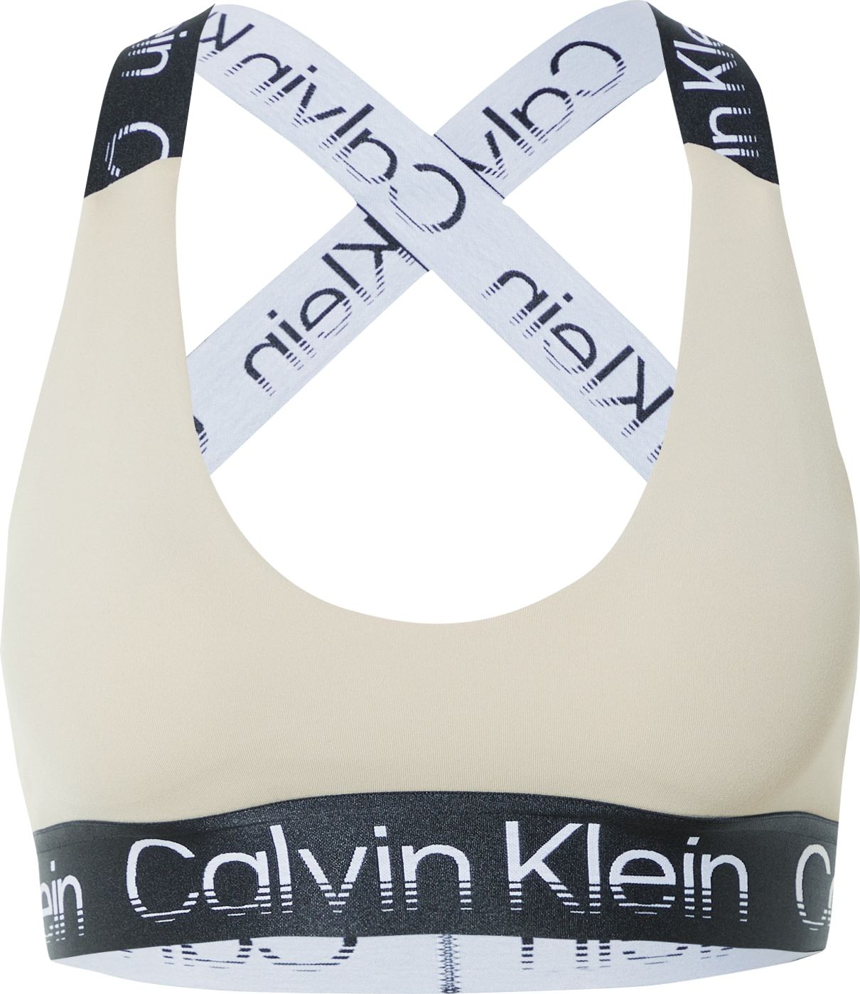 Calvin Klein Sport Sportovní podprsenka režná / černá / bílá