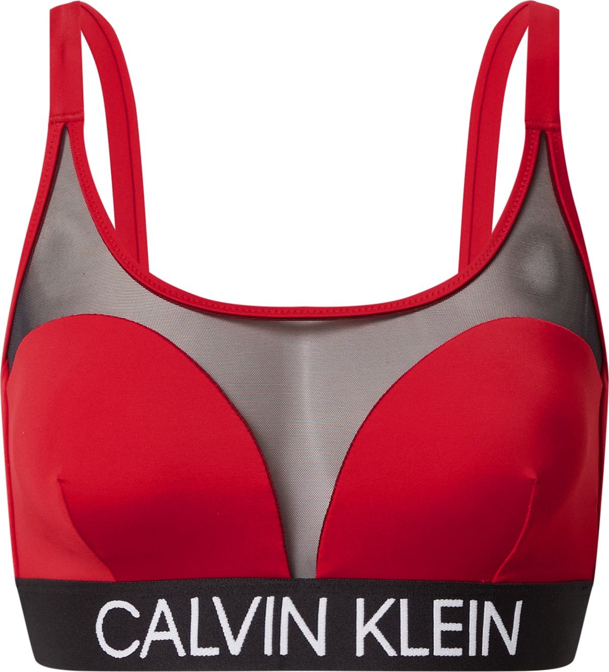 Calvin Klein Swimwear Horní díl plavek červená / černá