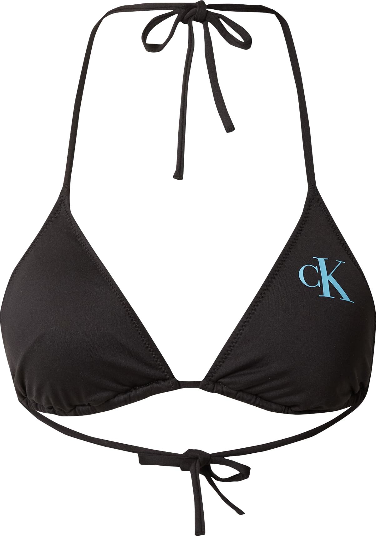 Calvin Klein Swimwear Horní díl plavek modrá / černá