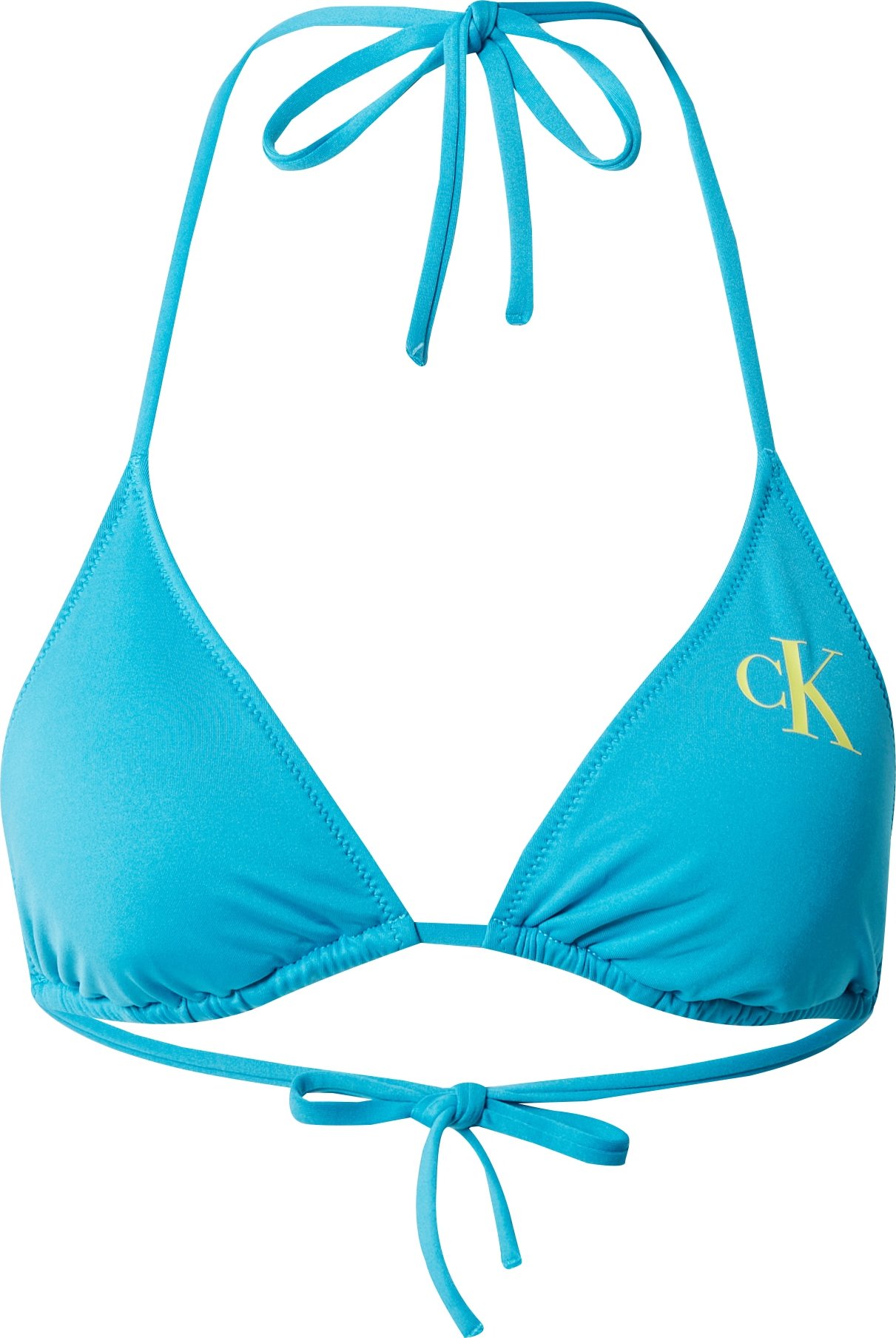 Calvin Klein Swimwear Horní díl plavek tyrkysová / žlutá