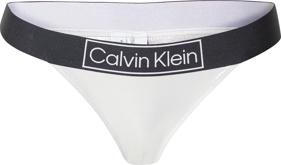 Calvin Klein Swimwear Spodní díl plavek šedá / černá / bílá