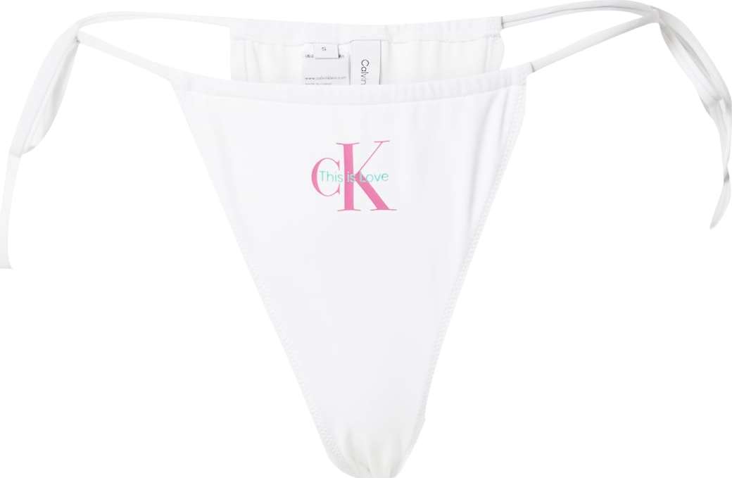 Calvin Klein Swimwear Spodní díl plavek světlemodrá / pink / bílá