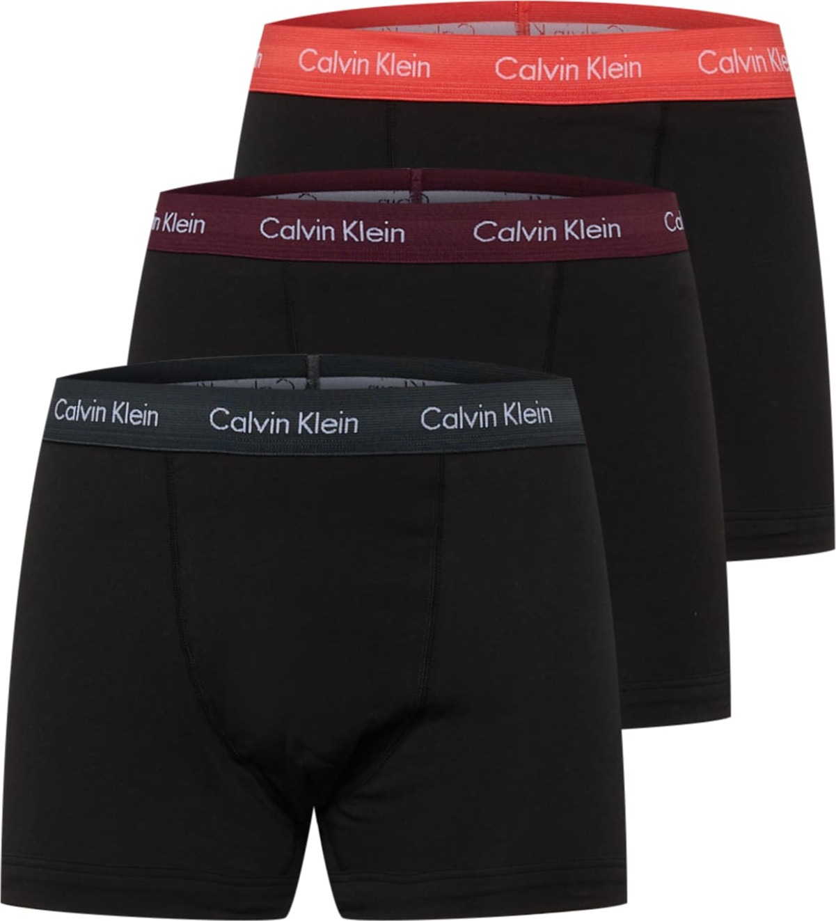 Calvin Klein Underwear Boxerky grafitová / korálová / bordó / černá