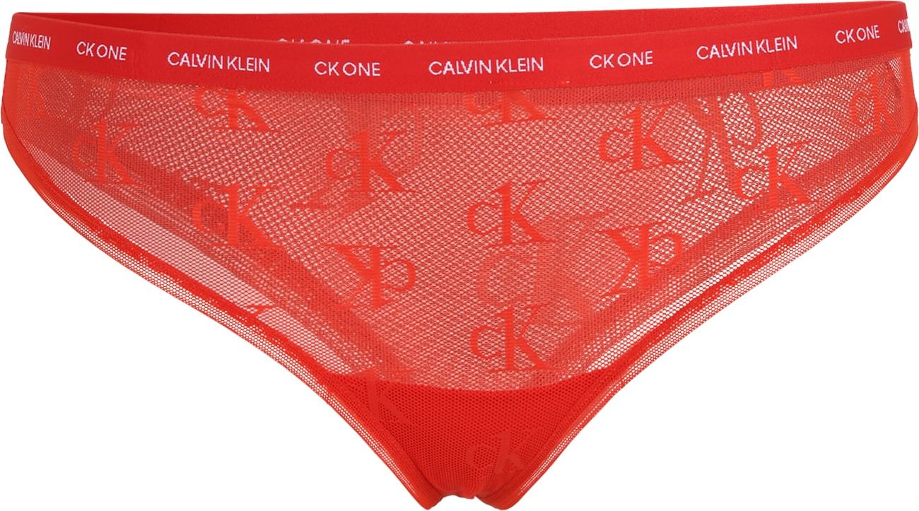 Calvin Klein Underwear Plus Kalhotky oranžově červená