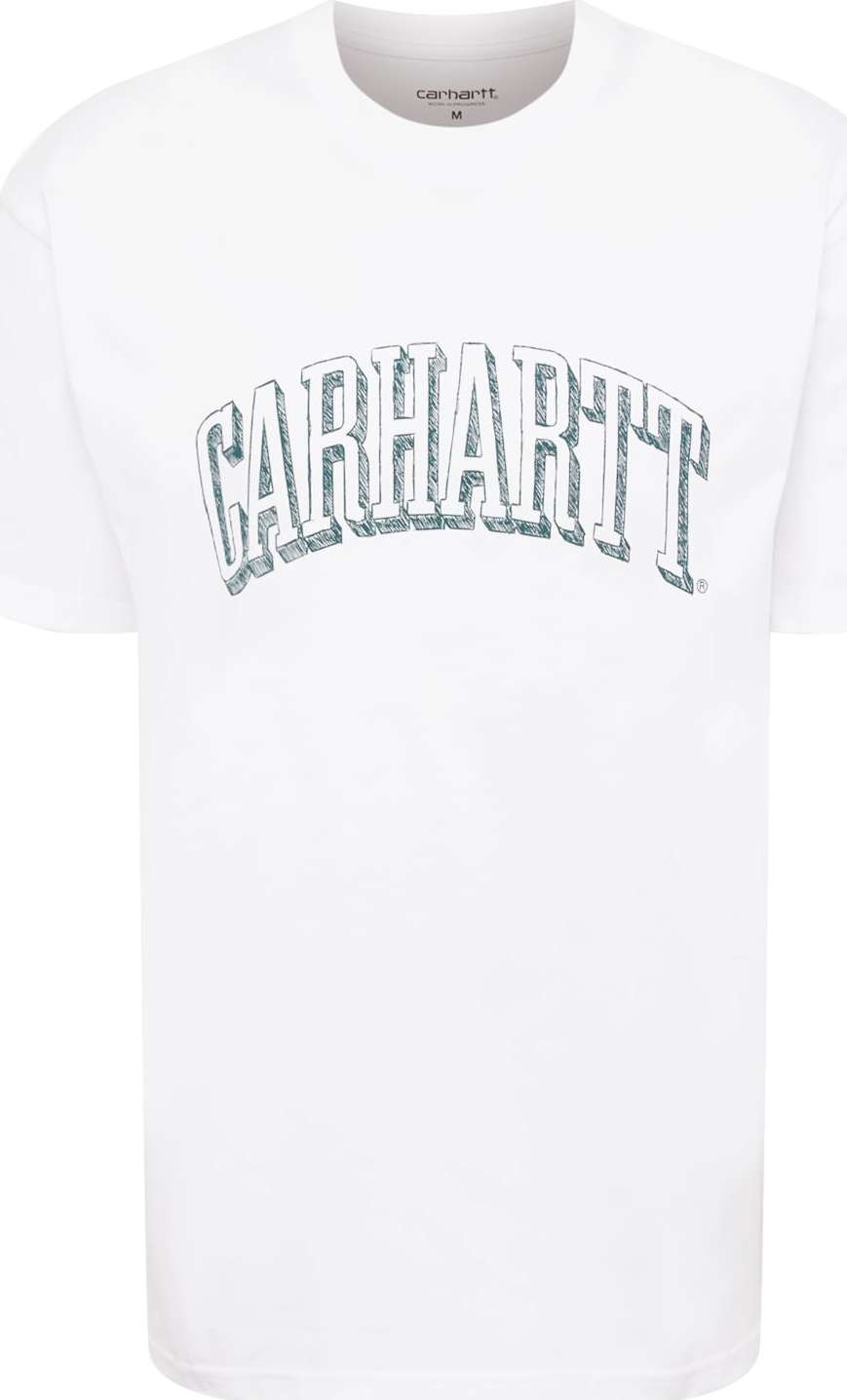 Carhartt WIP Tričko smaragdová / bílá