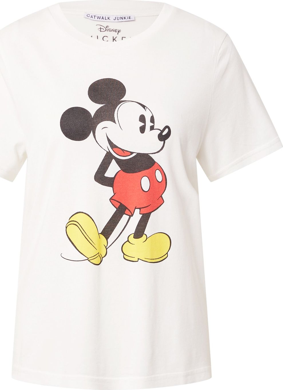 CATWALK JUNKIE Tričko 'Mickey' žlutá / červená / černá / bílá