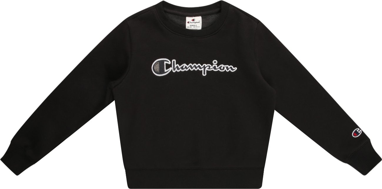 Champion Authentic Athletic Apparel Mikina černá / bílá