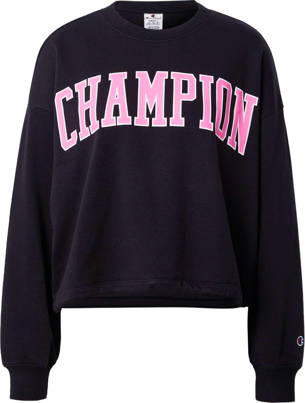 Champion Authentic Athletic Apparel Mikina pink / černá / bílá