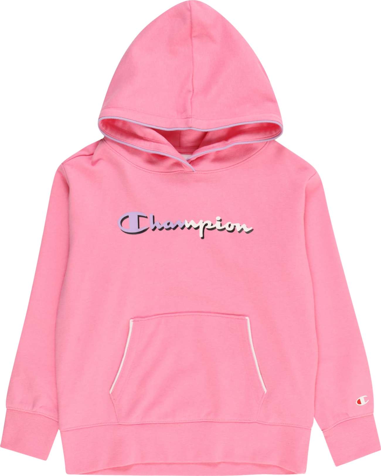 Champion Authentic Athletic Apparel Mikina světle fialová / světle růžová / bílá