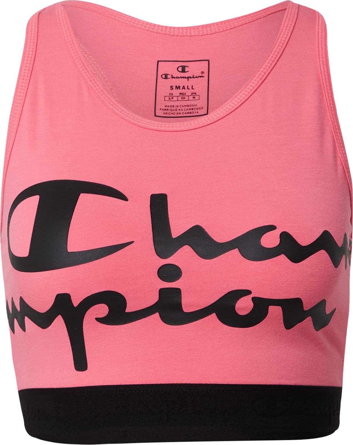 Champion Authentic Athletic Apparel Sportovní podprsenka pink / černá